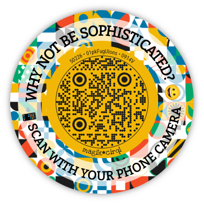 Modern Bauhaus QR code