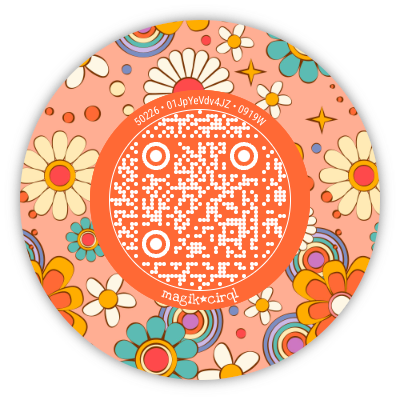 Floral QR code