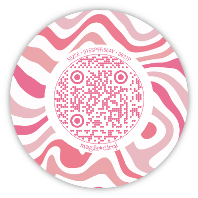 Pink QR code